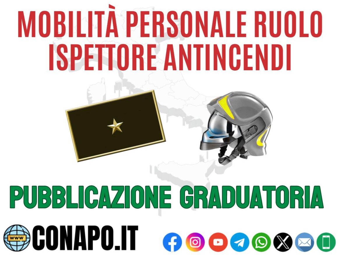 Graduatoria di mobilità ordinaria Personale del Corpo Nazionale dei