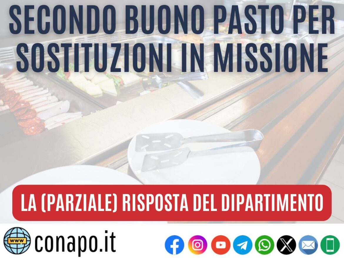 Secondo Buono Pasto Per Sostituzioni In Missione La Parziale